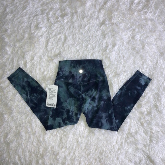 NWT Lululemon Align High Rise Pant 25" Size 4 Diamond Dye Silver Blue DON7 - Picture 7 of 11